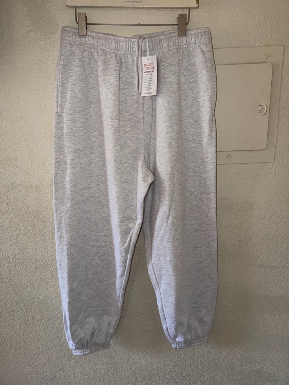 Cozy Fleece Women's Sweatpants - Light Gray